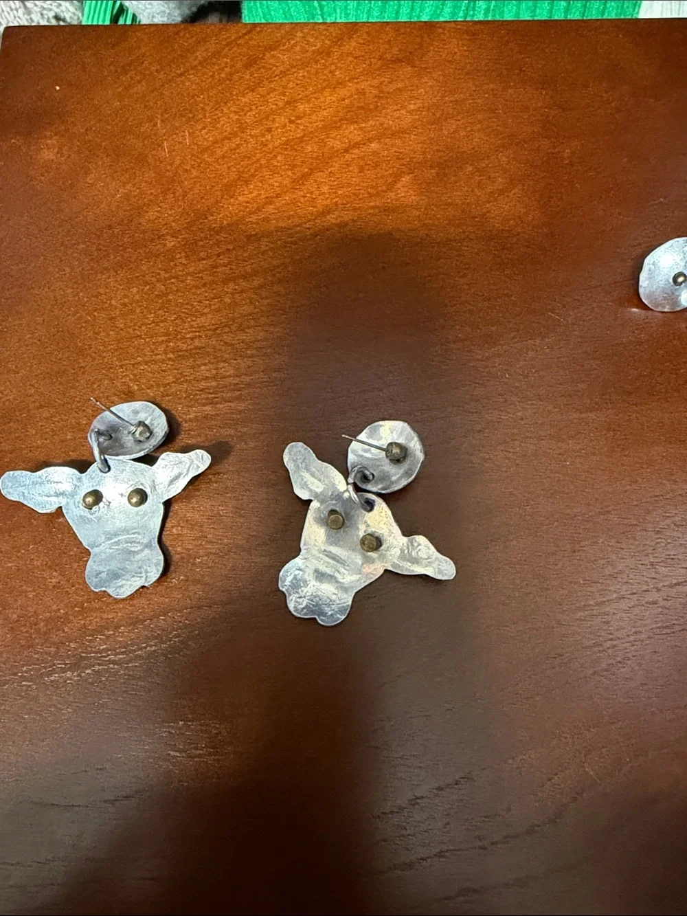 Ultra Lite Silver Earrings from the 1990’s Cow Head